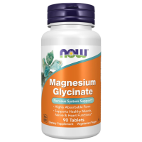 NOW Supplements, Magnesium Glycinate 100 mg, 90 Tablets