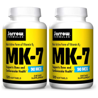Jarrow Formulas MK-7 90 mcg 120 Softgels Pack of 2